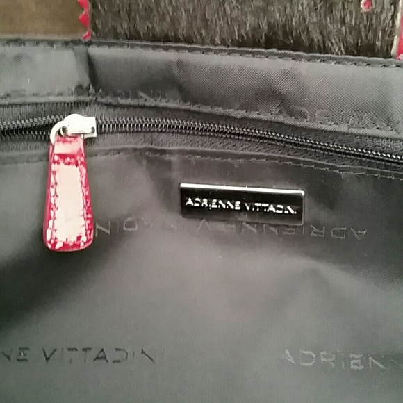 Adrienne Vittadine Suede/ Patent/Calf Hair Leather Handbag. NWOT - Picture 3 of 4